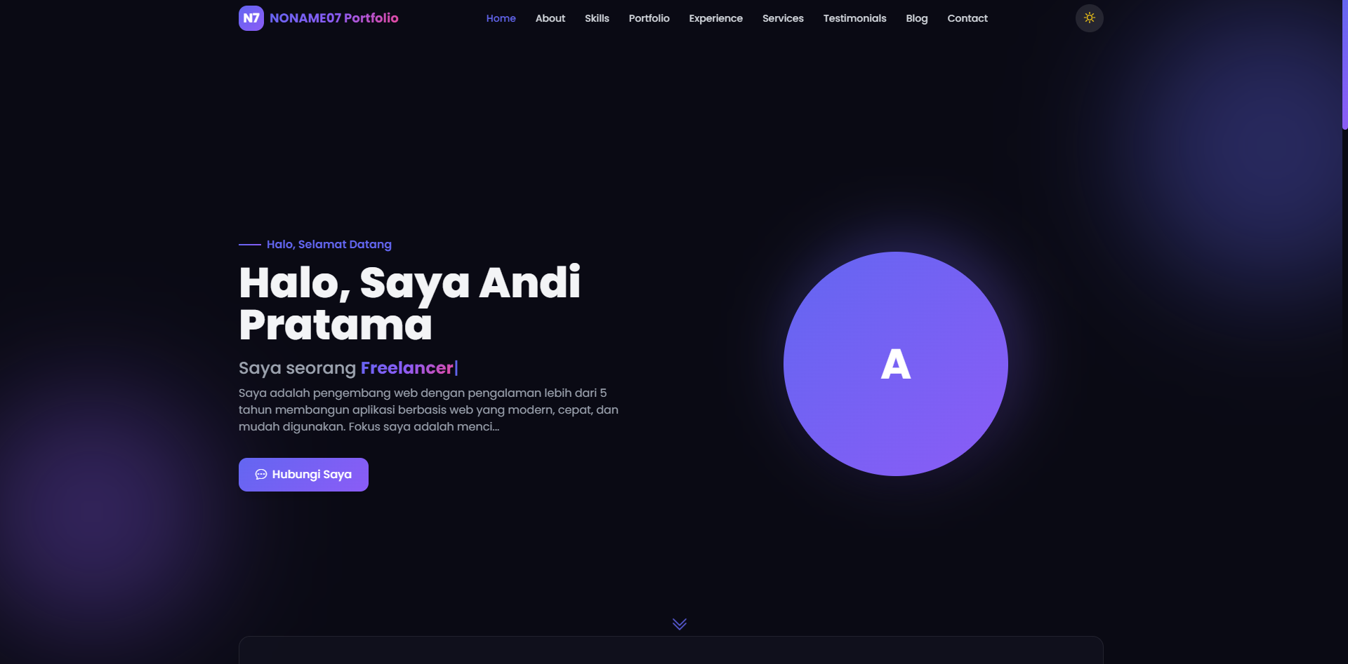 Website Portfolio Modern dengan Admin Panel Lengkap (Python Flask + MySQL)